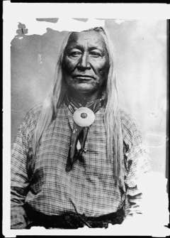 Chief Washakie, shown here, and the Eastern Shoshone preferred cash for the sale of the hot springs. Library of Congress. Chief Washakie, shown here, and the Eastern Shoshone preferred cash for the sale of the hot springs. Library of Congress.