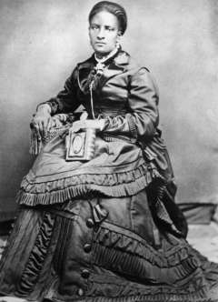 Nancy Phillips, shown here in 1890, was a former slave who ran a dress shop and worked many years as a midwife in southwestern Wyoming. Wyoming State Archives.