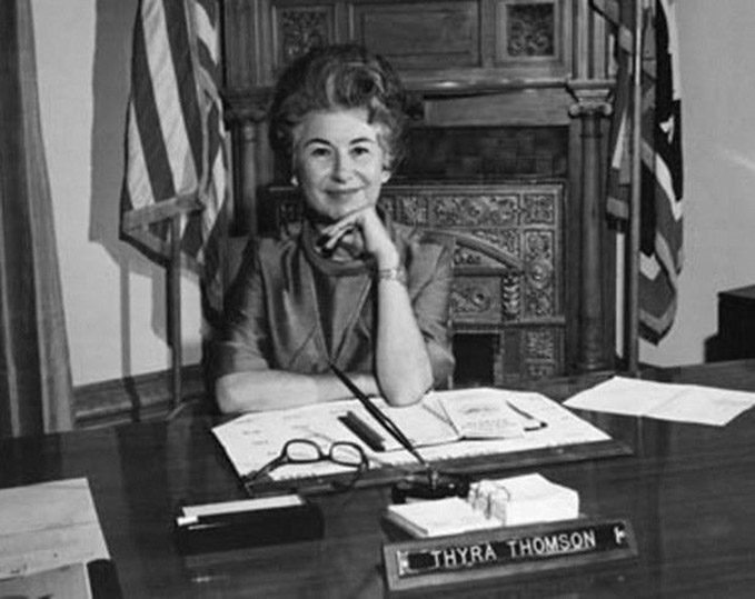 Thyra Thomson served Wyoming as secretary of state for 24 years. Wyoming State Archives. Thyra Thomson served Wyoming as secretary of state for 24 years. Wyoming State Archives.