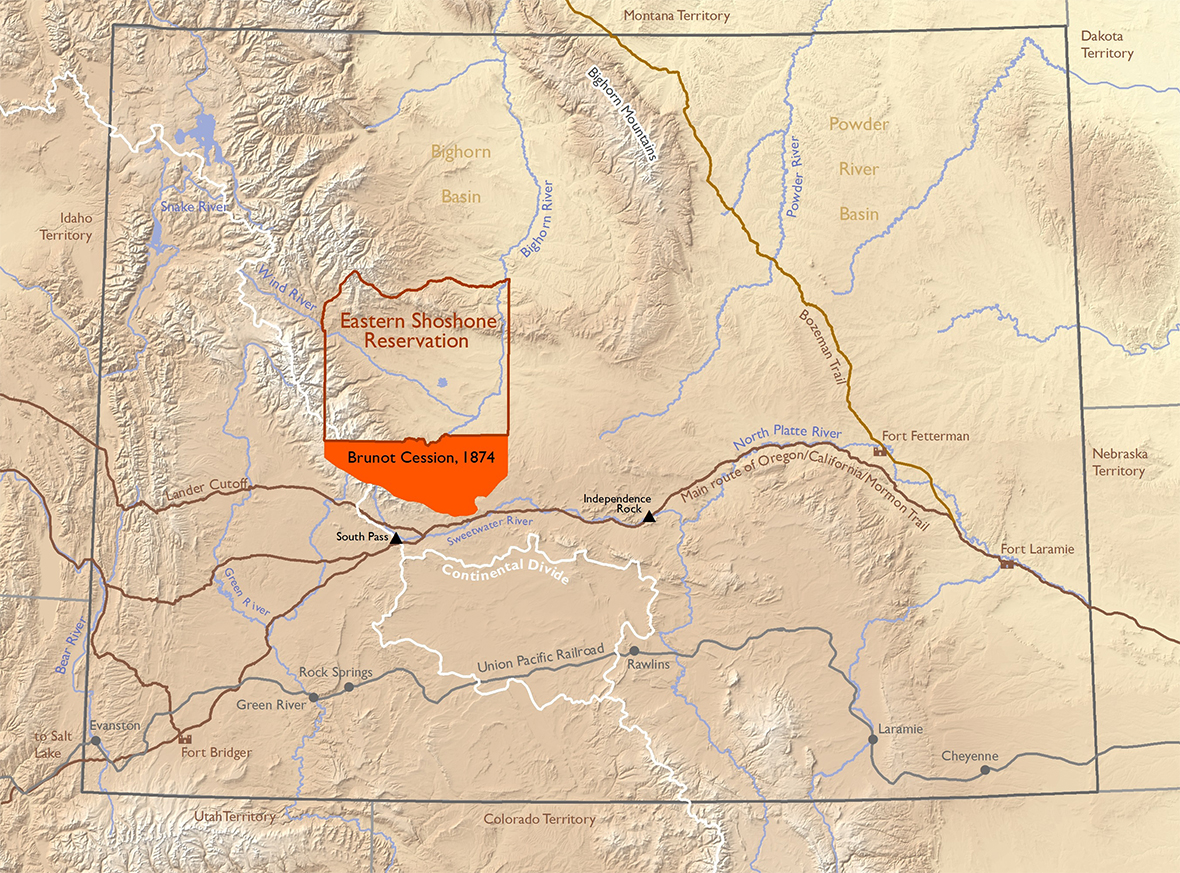 Wind River Reservation Map Digital Toolkit: How The Arapaho Came To Wind River | The Online  Encyclopedia Of Wyoming History
